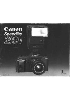 Canon 299 T manual. Camera Instructions.